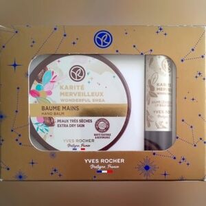 Yves Rocher Wonderful Shea Hand Balm 50mL  & Lip Balm 4.8g Gift set